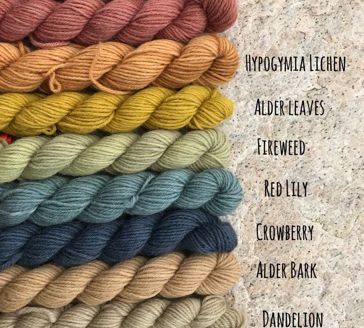 wool dye chart